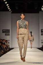 Model walk the ramp for Ashish Soni Show at Wills Lifestyle India Fashion Week 2012 day 4 on 9th Oct 2012 (12).JPG